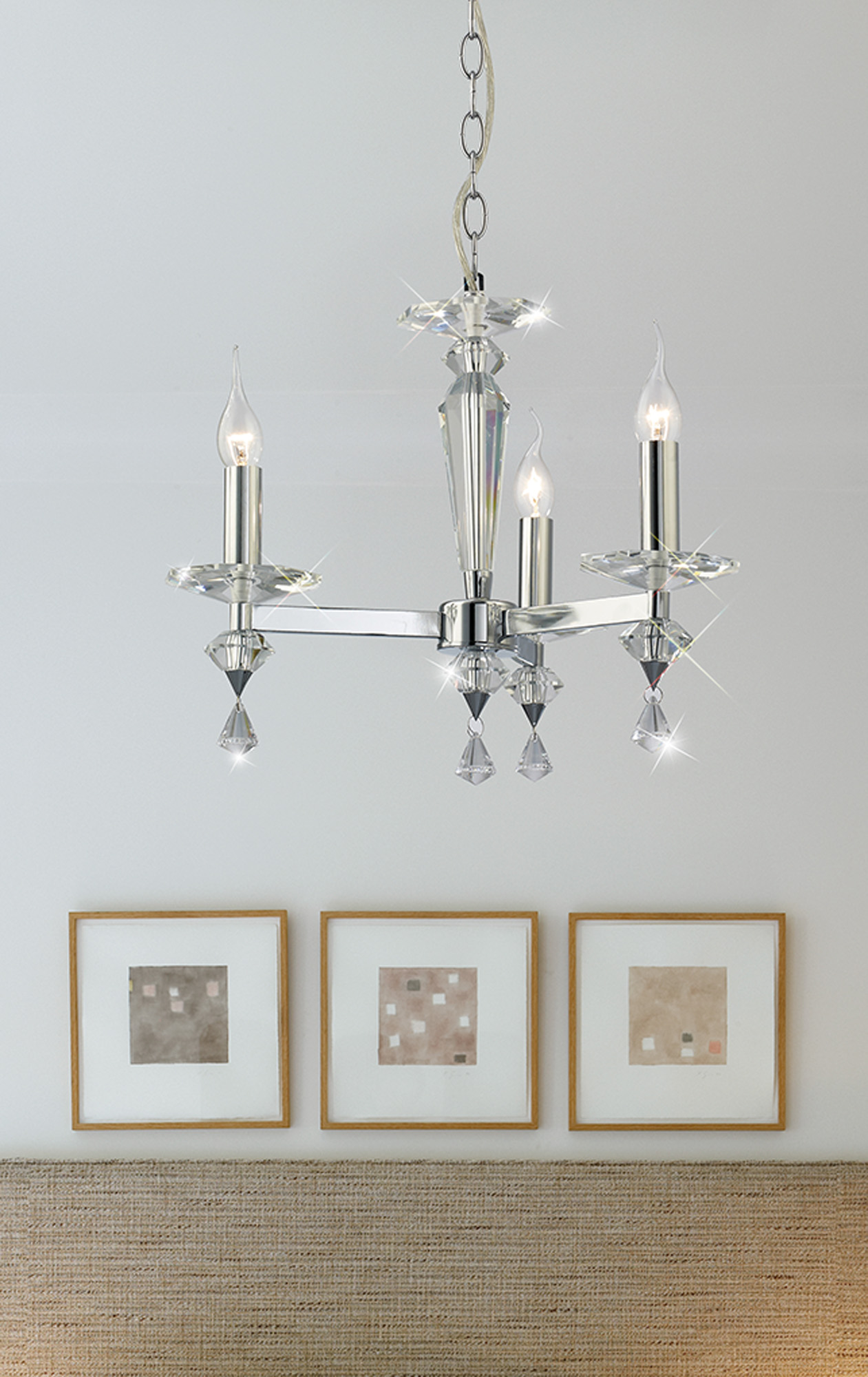 Renzo Crystal Wall Lights Diyas Armed Wall Lights